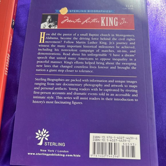 📌Sterling Biographies Frederick Douglass - Martin L. King, Jr.  A Dream of Hope - Picture 6 of 13
